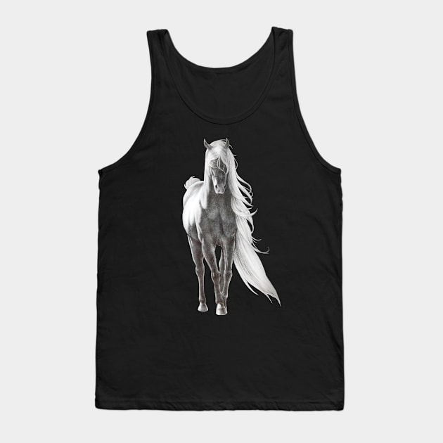 The Graphite horse Tank Top by LilianaTikage